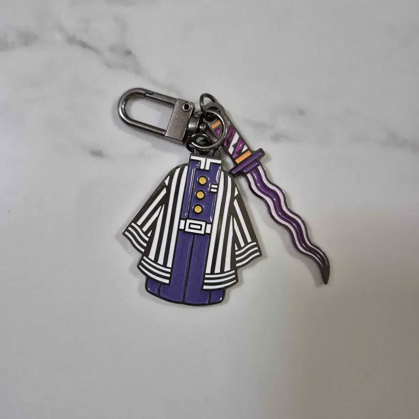 [BUNJANG] Demon Slayer: Kimetsu no Yaiba Obanai Iguro Nichirin Sword Keychain / 귀멸의 칼날 귀칼 이구로 오바나이 일륜도 키링