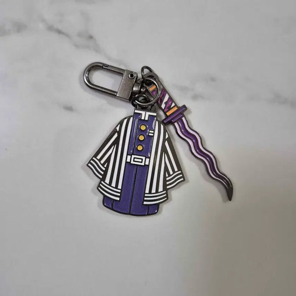 [BUNJANG] Demon Slayer: Kimetsu no Yaiba Obanai Iguro Nichirin Sword Keychain / 귀멸의 칼날 귀칼 이구로 오바나이 일륜도 키링