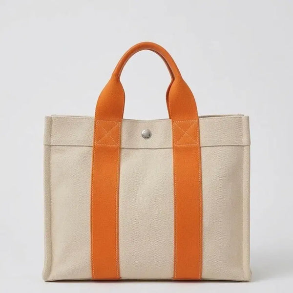 [BUNJANG] Hermes Voya Tote Bag - Orange (A Grade) / (A급)에르메스 캔버스 토트백 오렌지