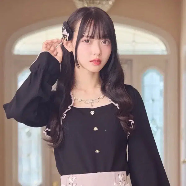 [BUNJANG] Rojita Top Blouse / 로지타 rojita 탑 상의 / 양산형 지뢰계 양지뢰 스나계