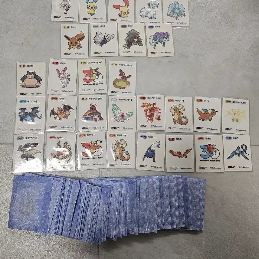 [BUNJANG] Pokemon 30th Anniversary Stickers / 포켓몬 30주년 띠부씰들 판매 해요