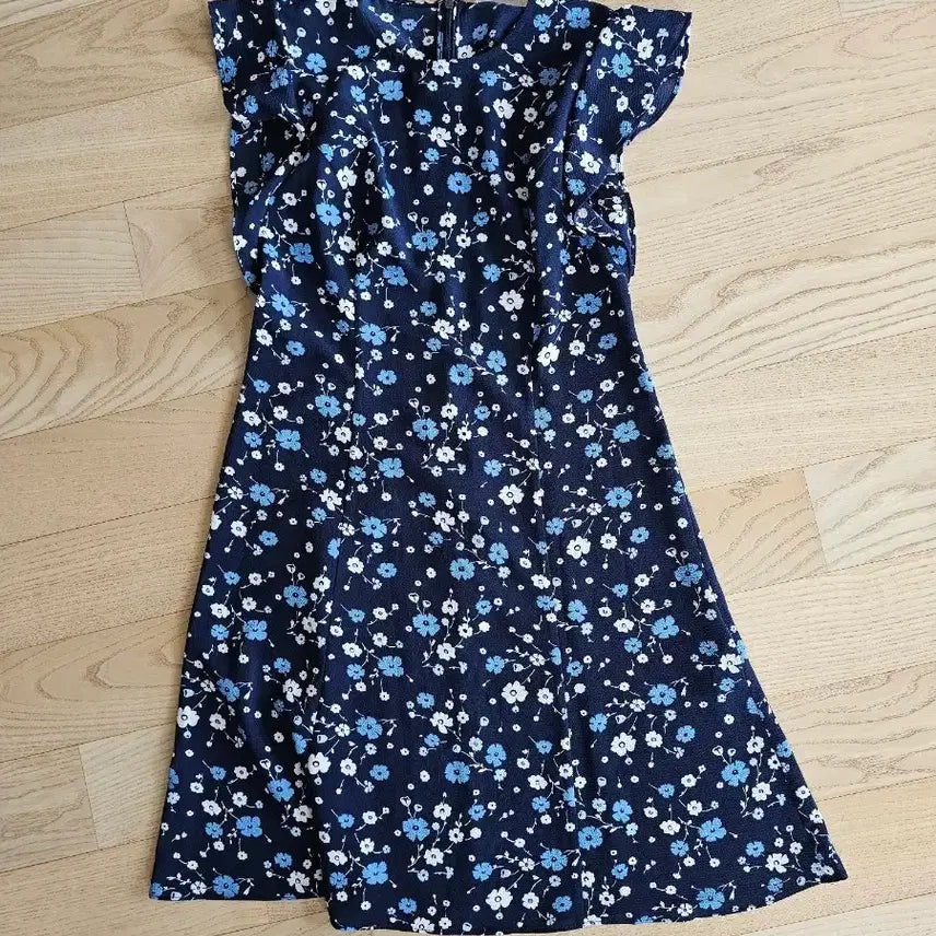 [BUNJANG] Michael Kors Navy Floral Print Midi Dress / 마이클 코어스 원피스