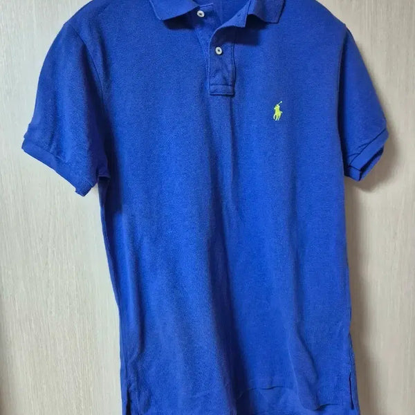 [BUNJANG] Polo Ralph Lauren Blue Short Sleeve Polo Shirt (Size M) / (정품) 폴로 랄프로렌 반팔 카라티 블루 반팔티 pk M사이즈