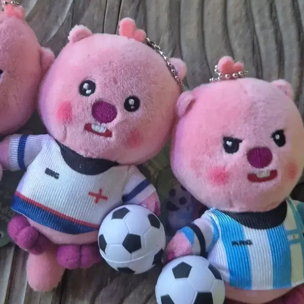[BUNJANG] Jangmang Rupi Soccer Uniform Plush Keychain Doll / 잔망루피 축구 인형 키링
