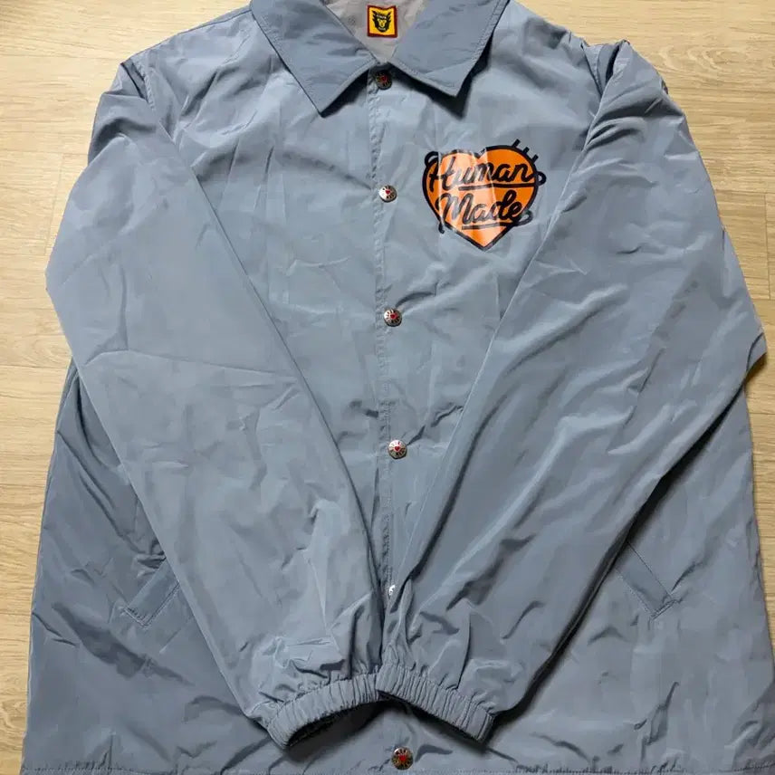 [BUNJANG] Human Made Heart Logo Coach Jacket / 휴먼메이드