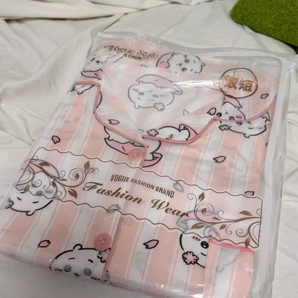 [BUNJANG] Chiikawa Short Sleeve Pajama Set with Shorts / 치이카와 반팔+반바지 잠옷