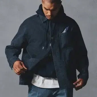 [BUNJANG] Hazzys Charcoal Gray Twill Jacket / his 헤지스 차콜 그레이 초어자켓 팝니다
