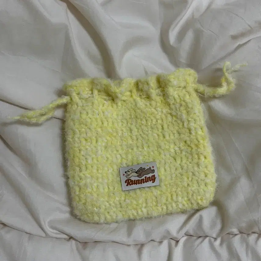 [BUNJANG] Handmade Drawstring Pouch / 핸드메이드 뜨개 복조리 파우치
