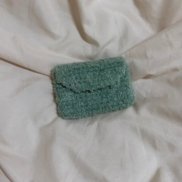 [BUNJANG] Handmade Knit Snap Button Card Holder / 핸드메이드 뜨개 똑딱이 카드지갑