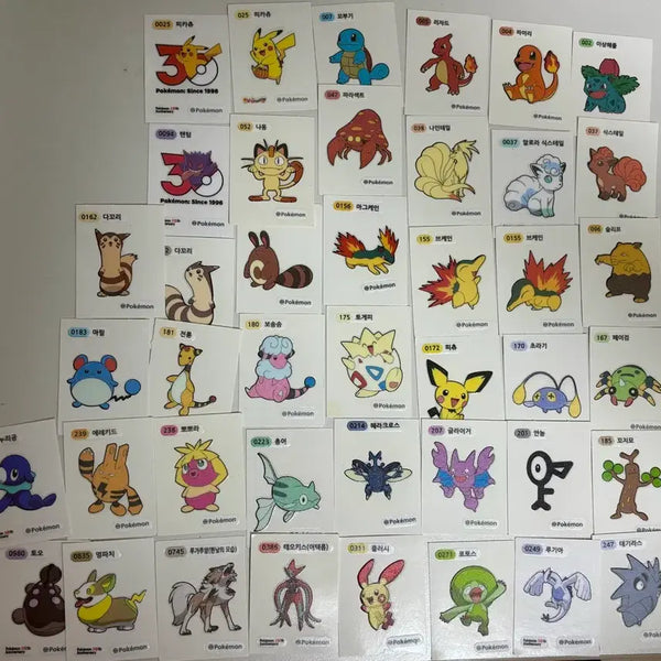[BUNJANG] Pokemon Stickers Bundle Set / 이번주까지만가격할인)포켓몬 띠부띠부씰 일괄 양도