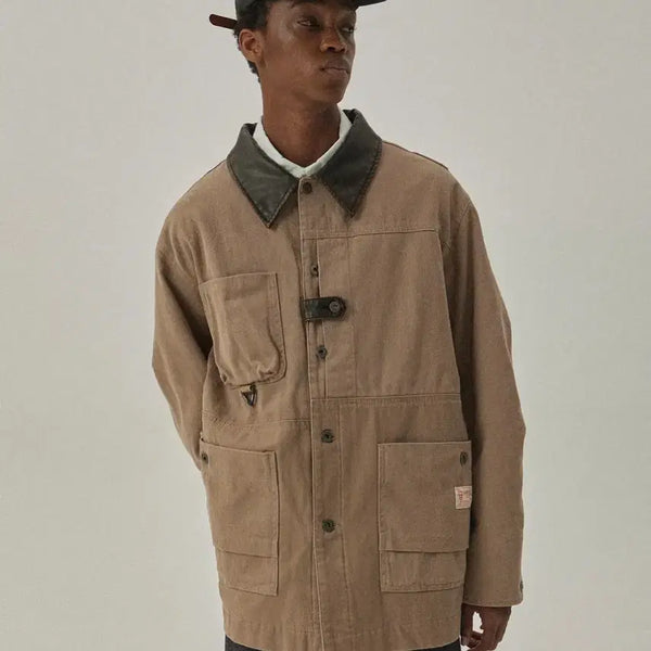 [BUNJANG] Mcwoodgun Chore Jacket Beige M / 맥우드건 초어 자켓 팝니다 (새상품)