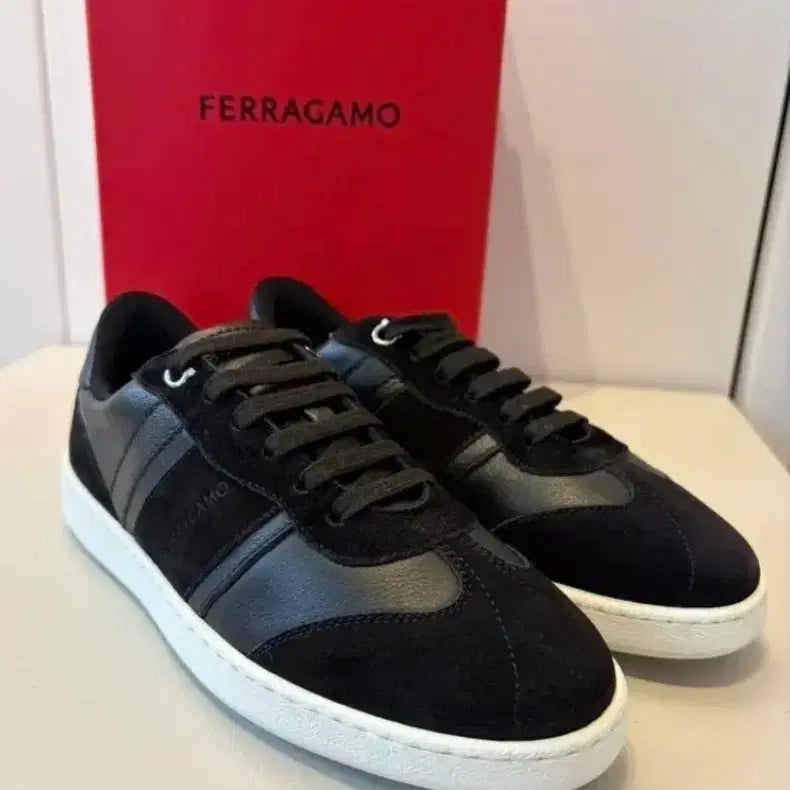 [BUNJANG] Ferragamo Men's Suede Detail Calfskin Sneakers / FERRAGAMO 남성 스니커즈