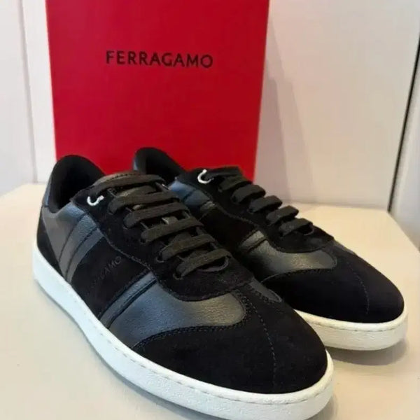 [BUNJANG] Ferragamo Men's Suede Detail Calfskin Sneakers / FERRAGAMO 남성 스니커즈