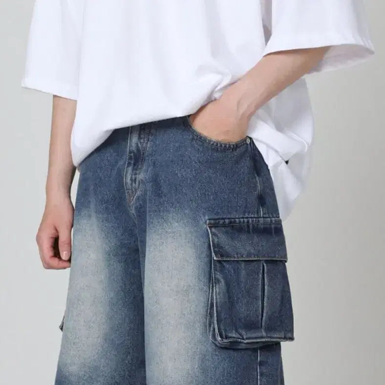 [BUNJANG] AVANDRESS Unisex Bermuda Denim Pants (L) / 어반드레스(AVANDRESS)공용 버뮤다 데님 팬츠(L)