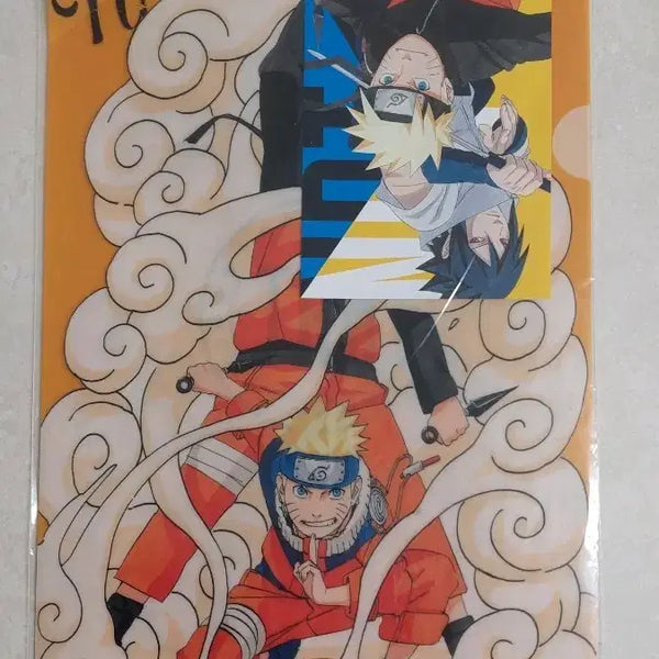 [BUNJANG] Naruto Sasuke Clear File & Postcard Set / 나루토 사스케 클리어파일 엽서 세트
