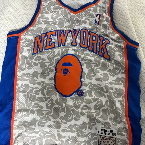 [BUNJANG] BAPE New York Knicks Collaboration Basketball Jersey / 베이프 뉴욕닉스 콜라보 농구 유니폼