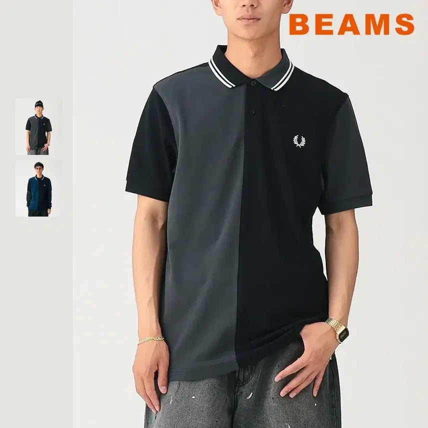 [BUNJANG] BEAMS x Fred Perry M3600 Crazy Polo Shirt / 빔즈 별주 프레드페리 M3600크레이지 폴로 셔츠