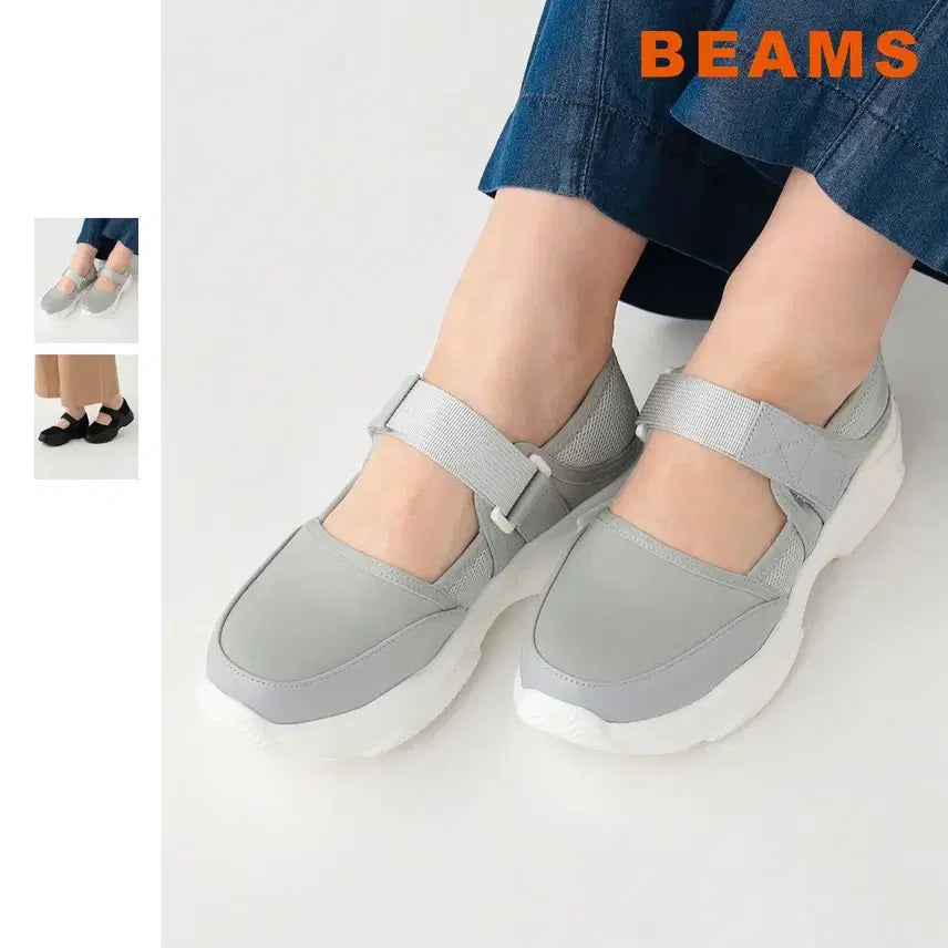 [BUNJANG] BEAMS HEART Hybrid Sneaker Sandals / 빔즈 하트 벨트 스트랩 스니커 샌들