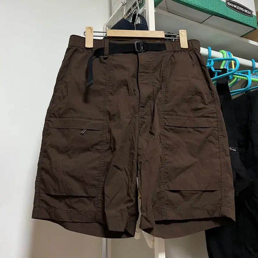 [BUNJANG] Musinsa Standard City Leisure Belted Utility Shorts Baroque Brown / 무신사스탠다드 시티레저 벨티드 유틸리티 쇼츠 (바로크 브라운 30사이즈)