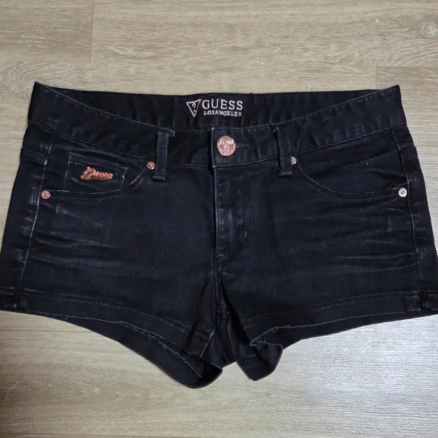 [BUNJANG] Guess Black Denim Hot Shorts 27 / 게스 반바지 27