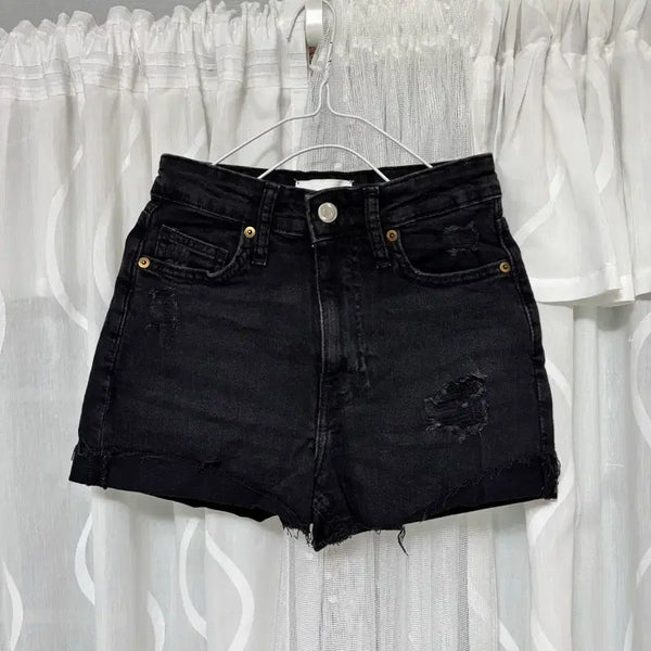 [BUNJANG] H&M Damaged Black Shorts / h&m 데미지 블랙 반바지