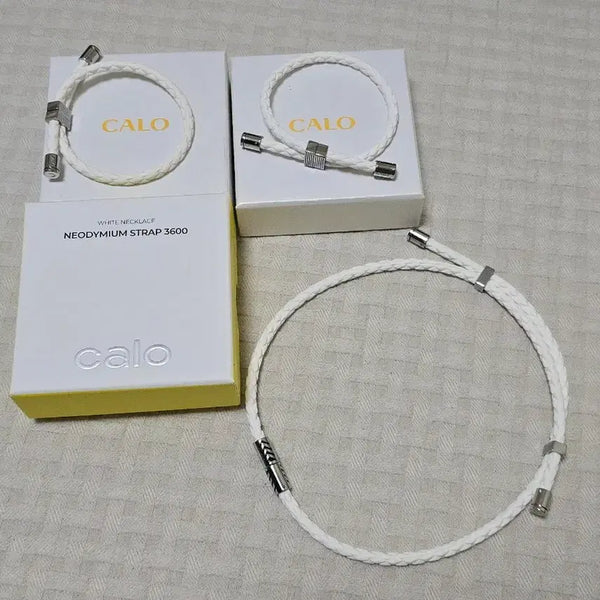 [BUNJANG] Kallo White Neodymium Strap 3600 Necklace / 칼로 화이트 네오디뮴 스트랩 3600 목걸이