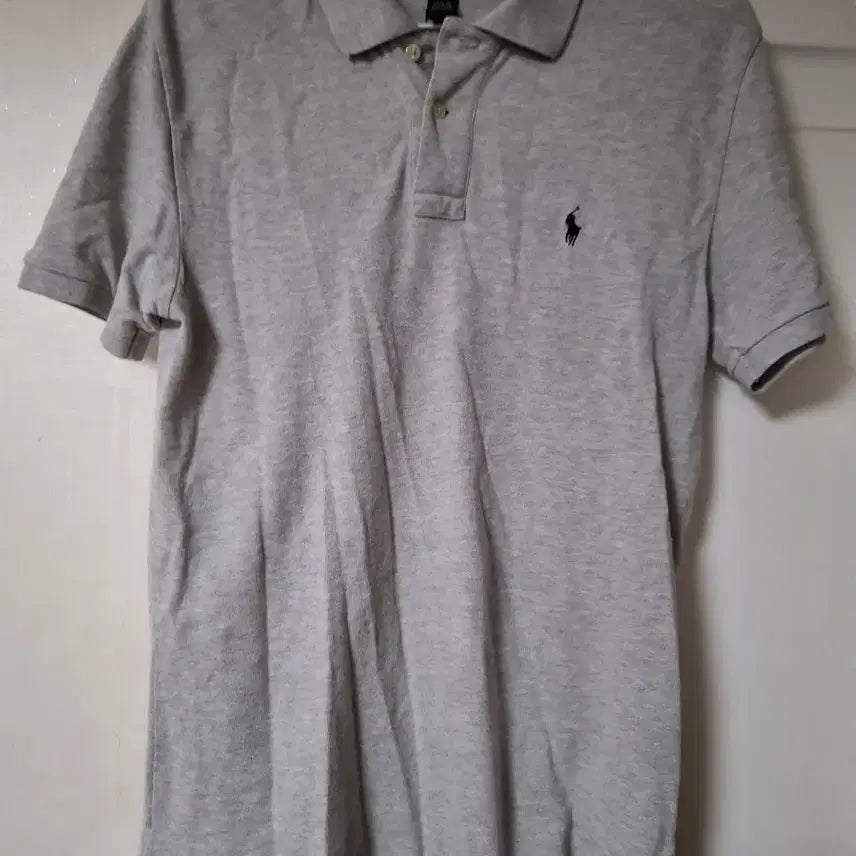 [BUNJANG] Polo Ralph Lauren Melange Grey Polo Shirt M / 폴로 랄프로렌 카라티 멜란지 그레이
