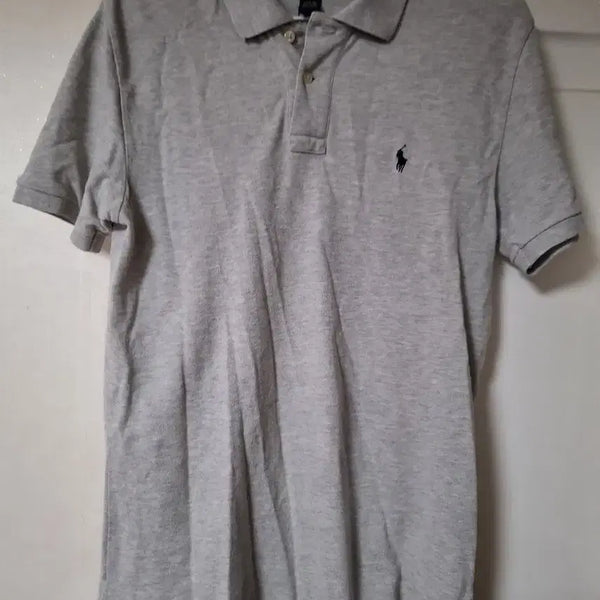 [BUNJANG] Polo Ralph Lauren Melange Grey Polo Shirt M / 폴로 랄프로렌 카라티 멜란지 그레이
