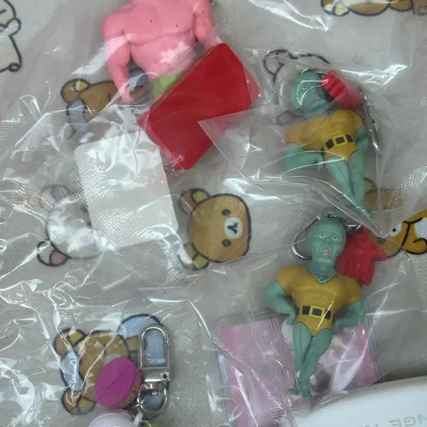 [BUNJANG] SpongeBob Muscle Sponge Keychain / 스폰지밥 근육빵빵 헬창 키링