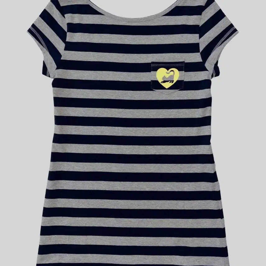 [BUNJANG] Sculptor Sweet Kitty Stripe Dress / 스컬프터 스윗 키티 스트라이프 드레스