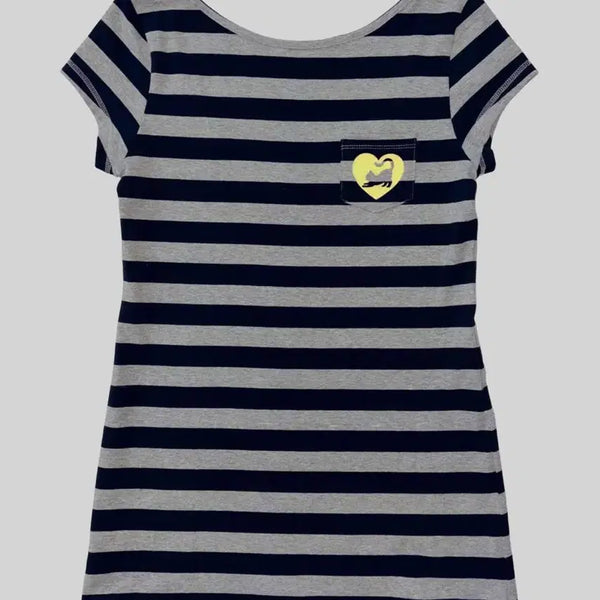 [BUNJANG] Sculptor Sweet Kitty Stripe Dress / 스컬프터 스윗 키티 스트라이프 드레스