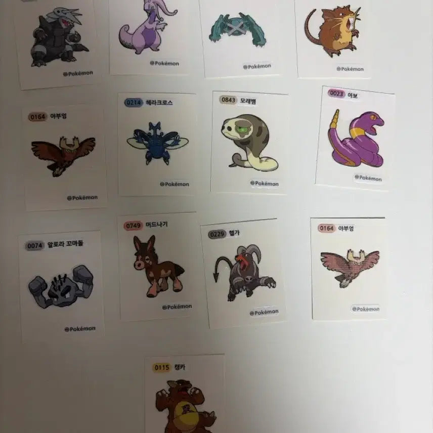 [BUNJANG] Pokemon Stickers / 포켓몬 띠부씰