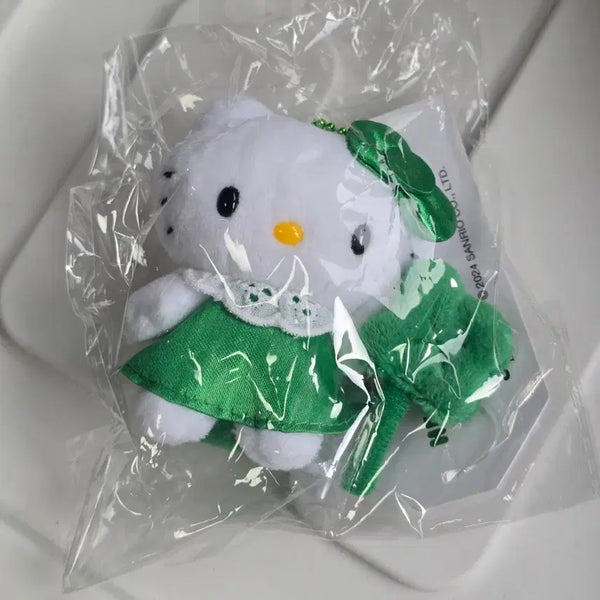 [BUNJANG] Hello Kitty 50th Anniversary Clover Kitty Keyring (Sealed) / [미개봉] 헬로키티 50주년 클로버 키티 키링