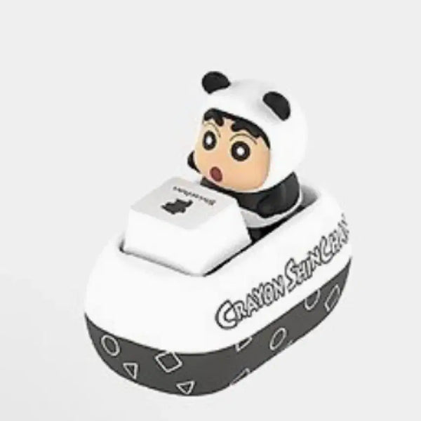 [BUNJANG] Tinyville Crayon Shin-chan Keycap Panda Keychain / 타이니빌 짱구 키캡 키링 판다
