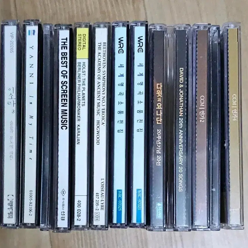 [BUNJANG] Various Artists Classical & Gospel Music CD Collection (12 Discs) / 고전클래식. 다윗과요나단. 가스펠. 야니. 이소라 음악 CD 12장