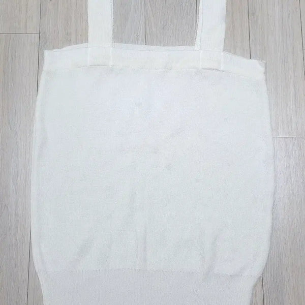 [BUNJANG] MICHAA Women's Knit Sleeveless Top Size S (Ivory) / 미쏘 여성 니트 나시 S사이즈 (아이보리)
