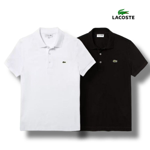[BUNJANG] Lacoste PK Collar Short Sleeve T-Shirt (Black/White) / 정품)새상품 라코스테 PK 카라 반팔 블랙&화이트
