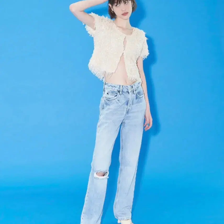 [BUNJANG] Margarin Fingers Fluffy Cardigan Cream / 마가린핑거스 플러피 가디건 크림
