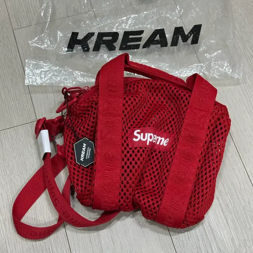 [BUNJANG] Supreme Mesh Mini Duffle Bag Red 25SS / 새제품) 슈프림 메쉬 미니 더플백 레드 25SS