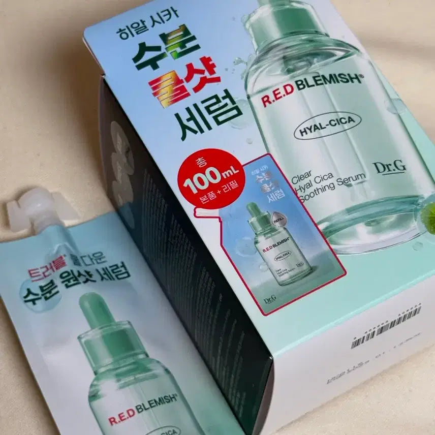 [BUNJANG] Dr.G Red Blemish Clear Hyasica Soothing Serum 110ml (100ml + 10ml) / 닥터지 레드블레미쉬 클리어 히알시카 수딩 세럼 100ml + 10ml