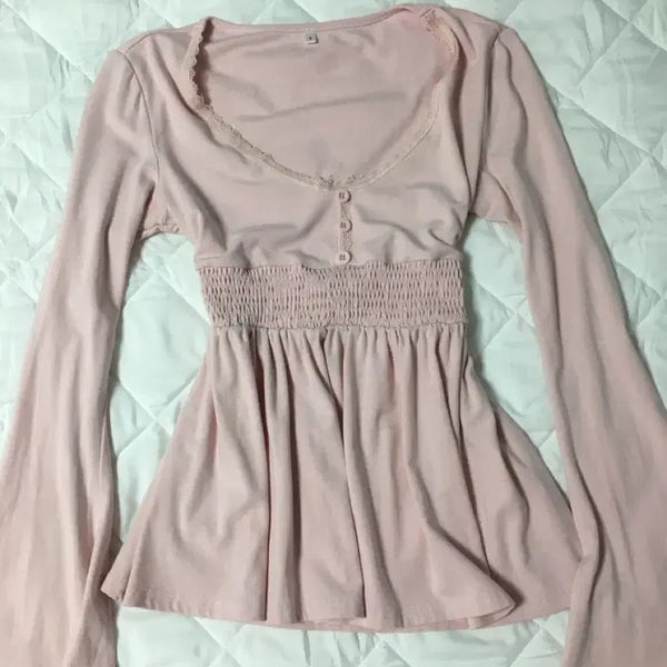 [BUNJANG] Vintage Fairy Mori-girl Long Sleeve / 빈티지 페어리 모리걸 롱슬리브(착샷O)