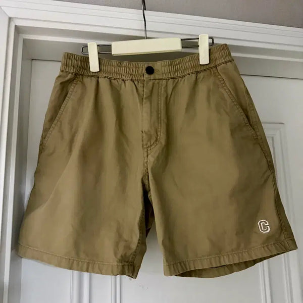 [BUNJANG] Carhartt WIP Beige Cotton Shorts M (Unisex) / 커버낫 베이지 코튼 반바지 M(남녀공용)