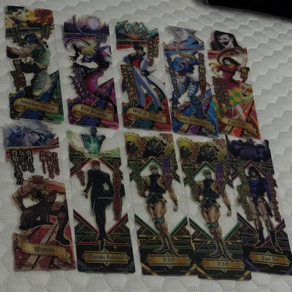 [BUNJANG] JoJo's Bizarre Adventure Character Bookmark Set (9 Types, Bundle) / 죠죠 북마커 북마크 9종 일괄