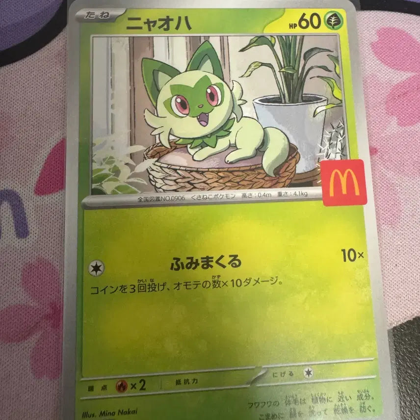 [BUNJANG] Pokemon TCG Japanese McDonald's Promo Nao Ha / 포켓몬카드게임 일판 맥도날드 프로모 나오하