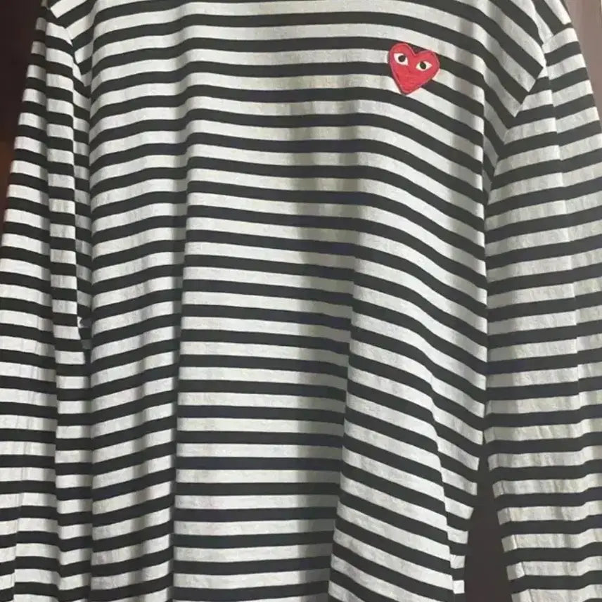 [BUNJANG] Comme des Garçons PLAY Striped Long Sleeve T-Shirt / 급처 꼼데가르송 플레이 단가라 긴팔