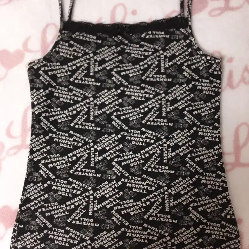 [BUNJANG] LizLisa Lace Ribbon Cami Top / 갸루 리본 레이스 나시 탑 히메갸루 오네갸루 리즈리사 트랄라라 쥬시꾸띄르