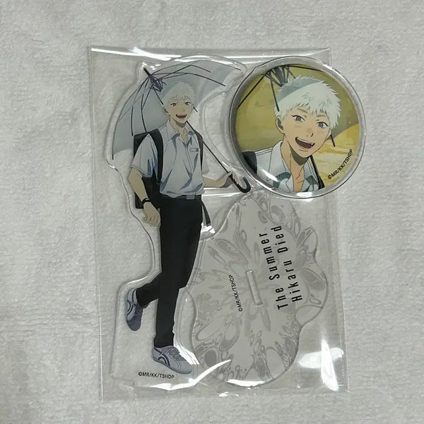[BUNJANG] Hikaru Leather Summer Indoori Hikaru Acrylic Stand & Can Badge Bundle Set / 히카루가죽은여름 인도우 히카루 우산 아크릴 스탠드 캔뱃지 일괄