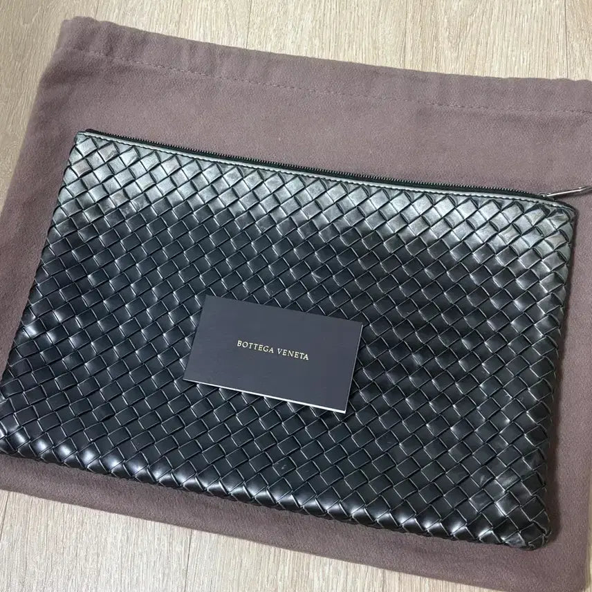 [BUNJANG] Bottega Veneta Intrecciato Clutch Black Leather / 보테가 베네타 클러치 (인트레치아토)