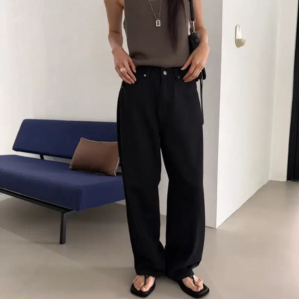 [BUNJANG] Summer Black Denim Jeans / 여름 블랙진 데님