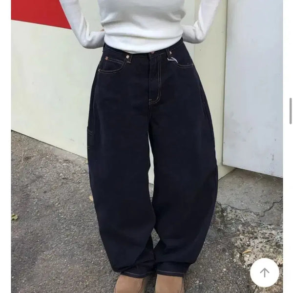 [BUNJANG] Back Point Raw Denim Jeans Pants / 백포인트 생지 데님 에이블리 청바지 팬츠